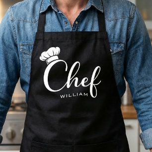 Custom Name Chef Apron for Men or Women