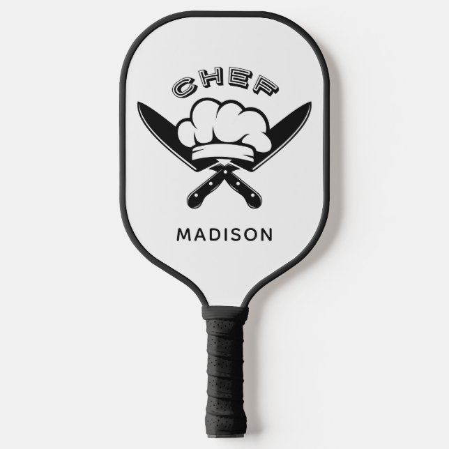Custom name Chef Logo Pickleball Paddle (Front)