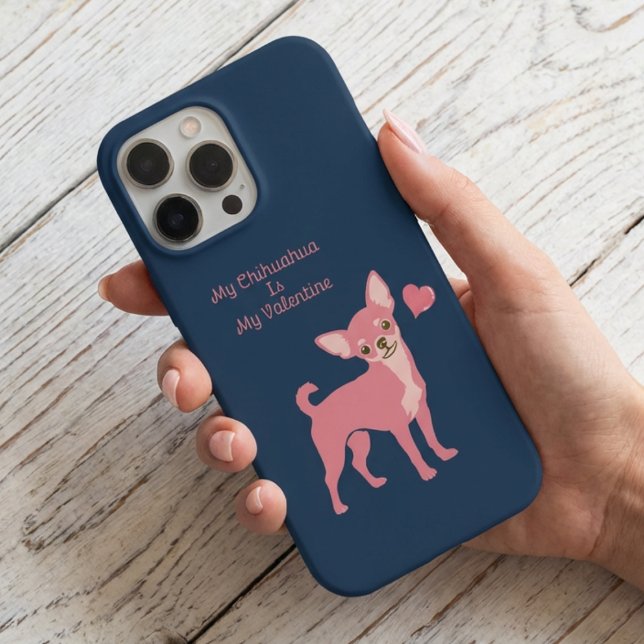 Custom Name Chihuahua iPhone case my Valentine (Creator Uploaded)