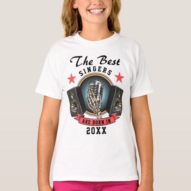 Custom Name Choir Singer Birthday T-Shirt (Front)