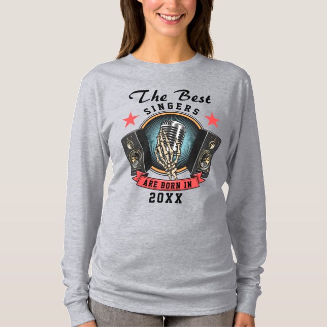 Custom Name Choir Singer Birthday T-Shirt (Front)