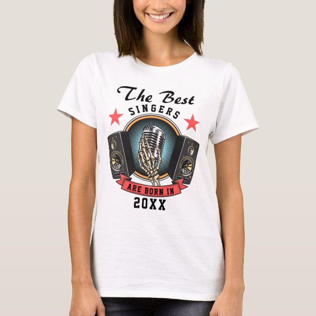 Custom Name Choir Singer Birthday T-Shirt (Front)