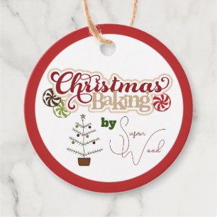 Custom Name Christmas Baking Tags 