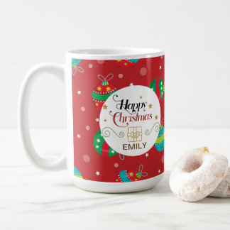Custom Name Christmas Gift Mugs - Bells