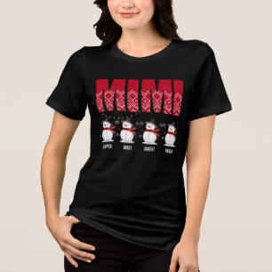 Custom Name Christmas Mimi Tri-Blend Shirt