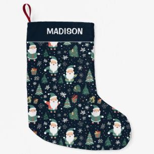 Custom Name Christmas Santa Small Christmas Stocking