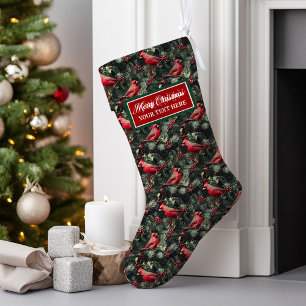 Custom Name Christmas Stocking Vintage Style