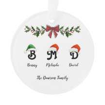 Custom Name Christmas Tree Acrylic Ornament