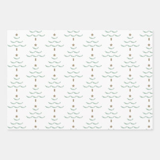 Custom Name Christmas Tree Wrapping Paper