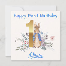 Custom Name Classic rabbit First Birthday