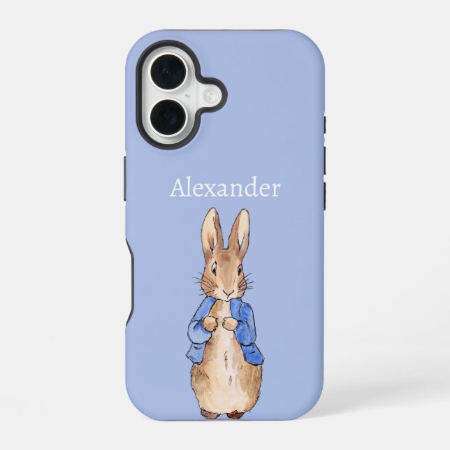 Custom Name classic rabbit  iPhone 16 Case (Back)