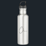 Custom Name Classy Simple Elegant Monogram  710 Ml Water Bottle<br><div class="desc">Elevate your hydration experience with our Personalised Classy Simple Elegant Monogram water bottle. This modern and minimalist water bottle is designed for those who appreciate the finer things in life. Featuring your unique monogram, it adds a personal touch to your daily rituals. Whether at home or in the office or...</div>