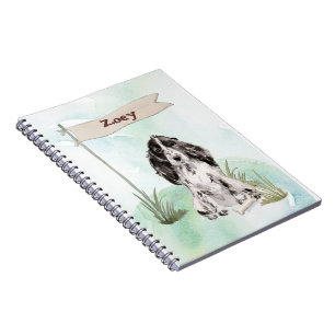 Custom Name Cocker Spaniel Pet Dog Notebook