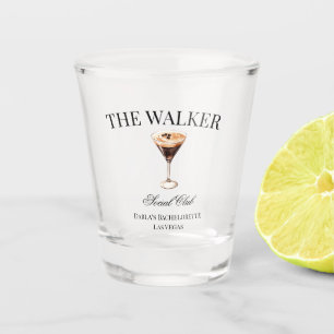 Custom Name Cocktail Social Club Shot Glass