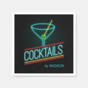Custom name COCTAILS Napkin