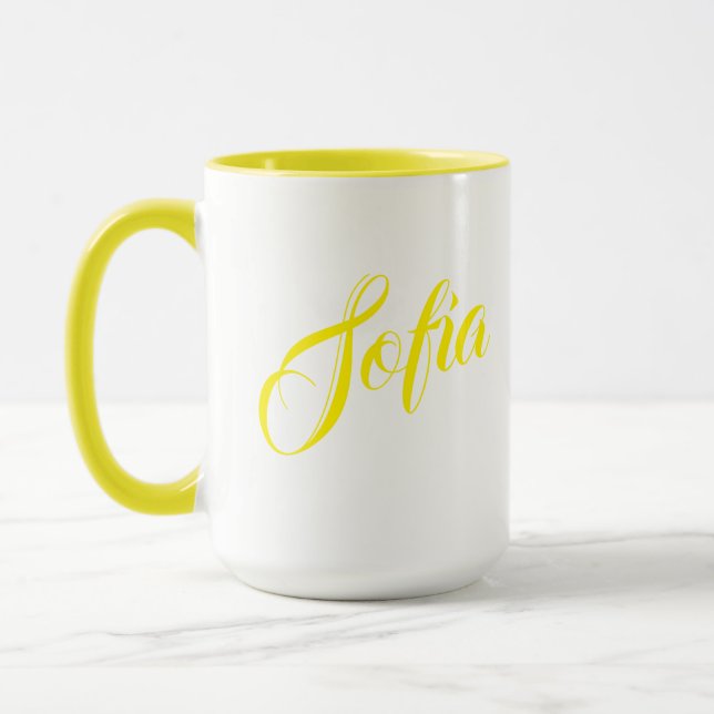 Custom Name Coffee Cup (Left)