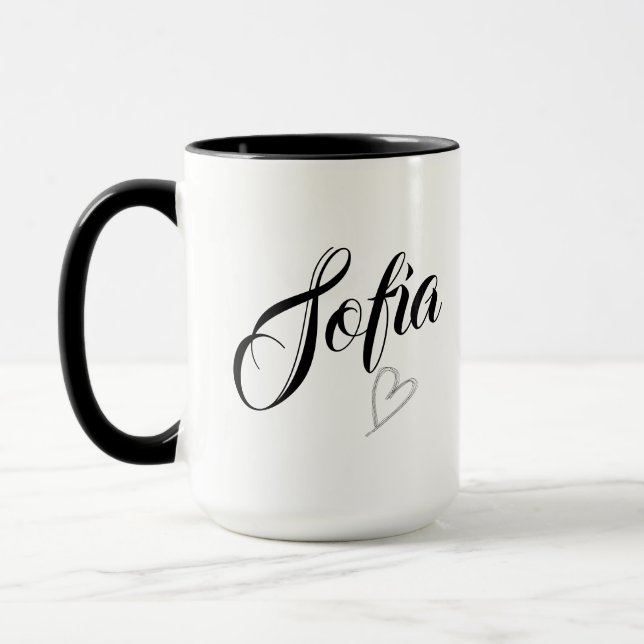 Custom Name Coffee Cup (Left)