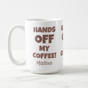 Custom name coffee warning mug