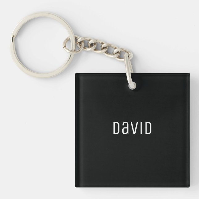 Custom Name Collage Sports Font Personalised Key Ring (Front)