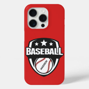 Custom Name & Color Baseball iPhone 15 Pro Case