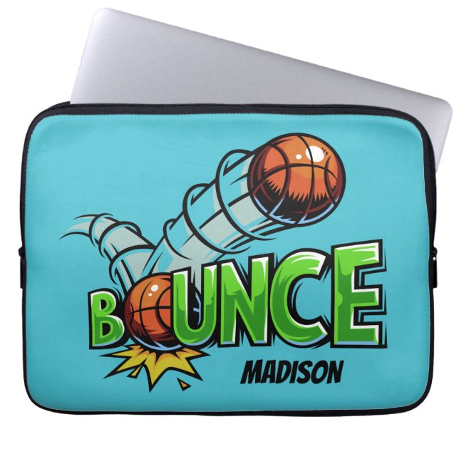 Custom name & color BOUNCE Basketball sleeves (Front)