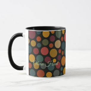 Custom Name Color Circles Mug