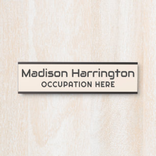 Custom Name & Color Door Sign