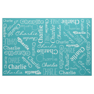 Custom Name & Color fabric