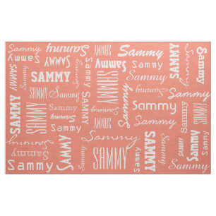 Custom Name & Color fabric