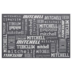Custom Name & Color fabric
