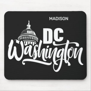 Custom Name & Color Washington DC Mouse Mat