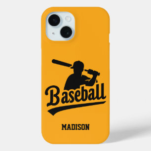 Custom Name & Colour Baseball iPhone 15 Case