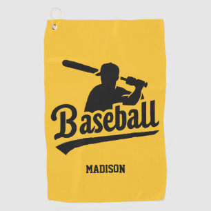 Custom Name & Colour Baseball Golf Towel