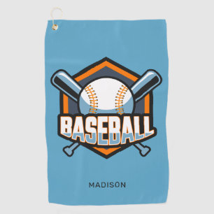 Custom Name & Colour Baseball Golf Towel