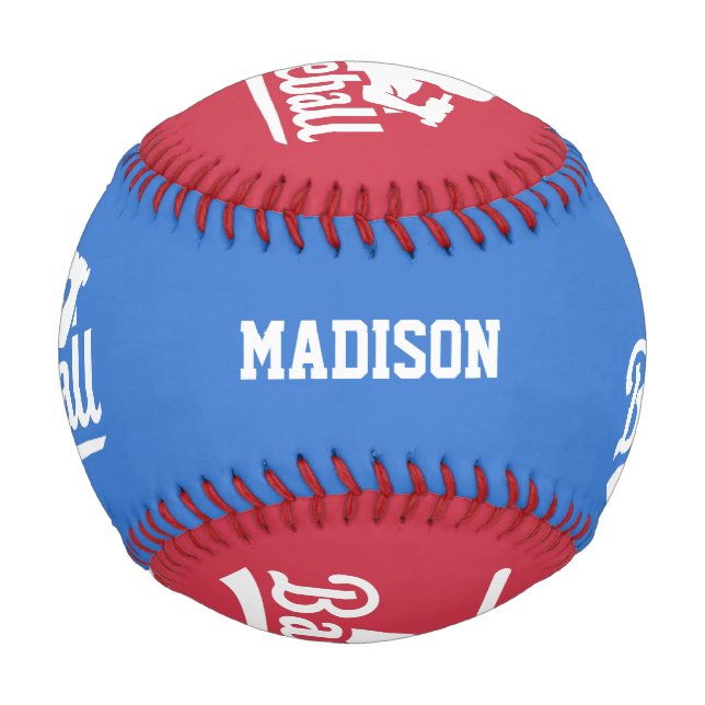 Custom Name & Colour Baseball Player (Front)