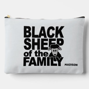 Custom name & colour "Black Sheep" Accessory Pouch
