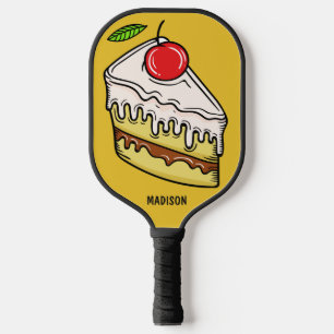 Custom name & colour Cake Slice Pickleball Paddle