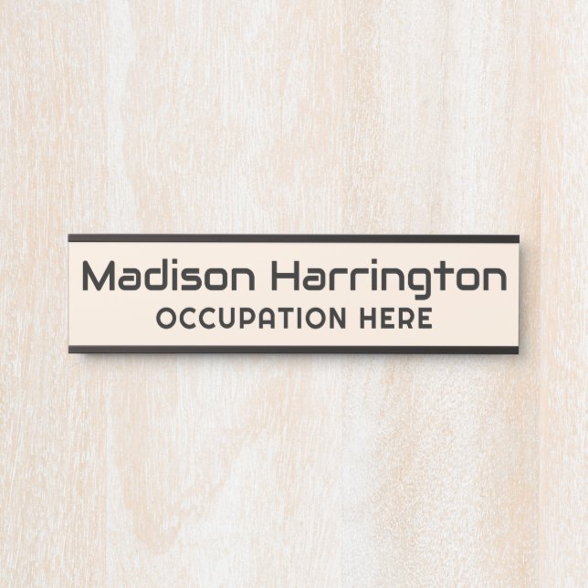 Custom Name & Colour Door Sign (Front)