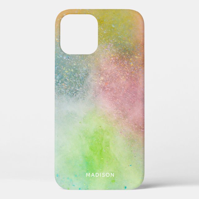 Custom name Colour Explosion phone cases (Back)