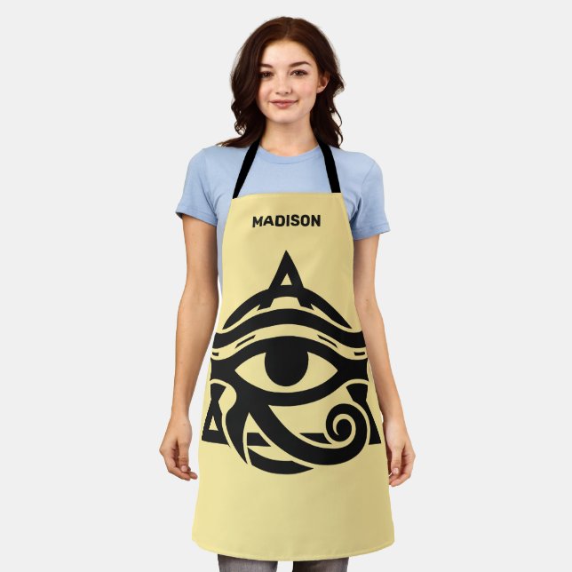 Custom Name & Colour Eye of Horus Apron (Worn)