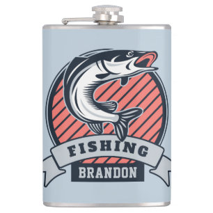 Custom name & colour Fisher flask