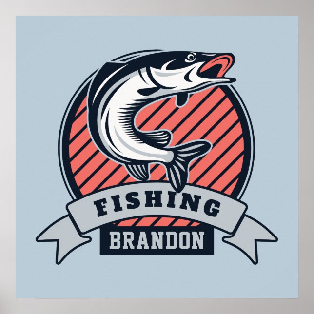 Custom name & colour Fisher poster (Front)