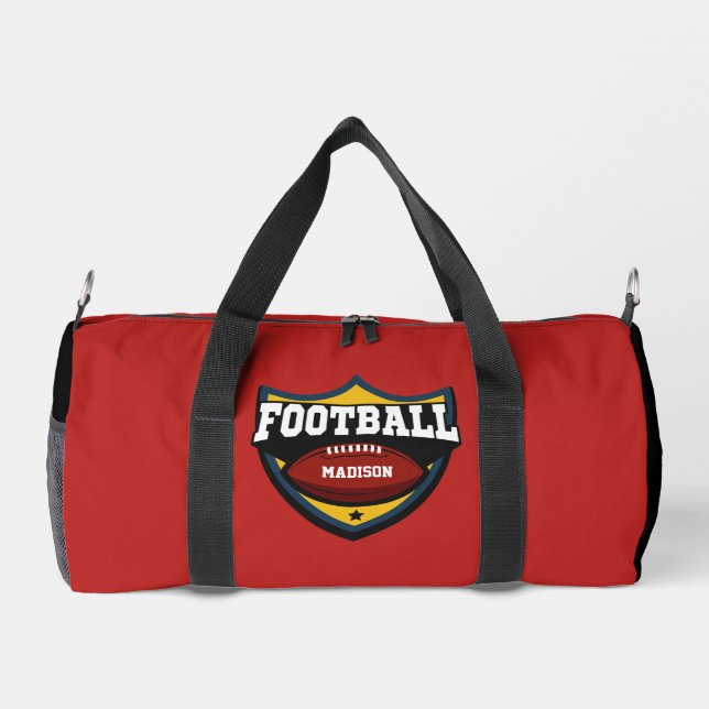 Custom name & colour Football Duffle Bag (Back)
