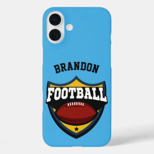 Custom name & colour Football Logo phone cases