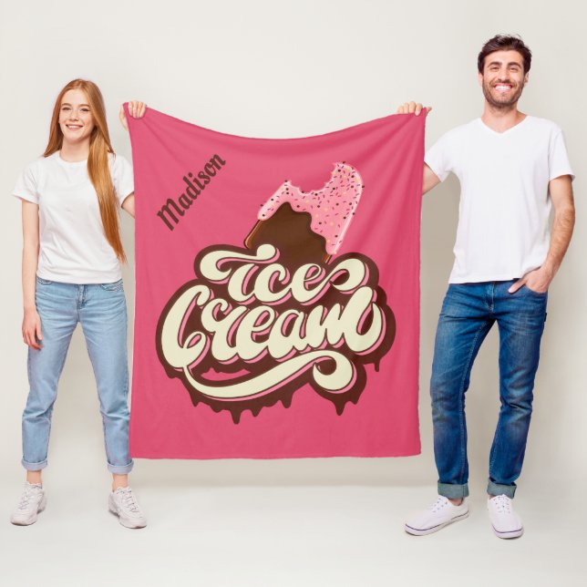 Custom name & colour Ice Cream blankets (In Situ)