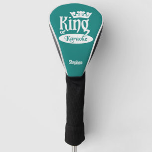 Custom Name & Colour King of Karaoke Golf Head Cover