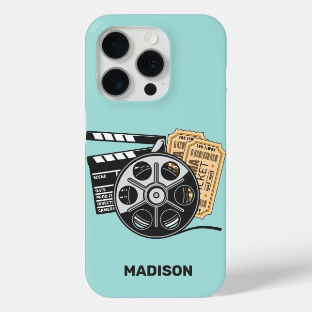 Custom Name & Colour Movie Case-Mate iPhone Case (Back)