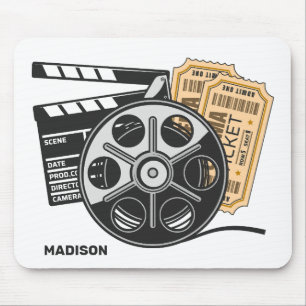 Custom Name & Colour Movie Mouse Mat