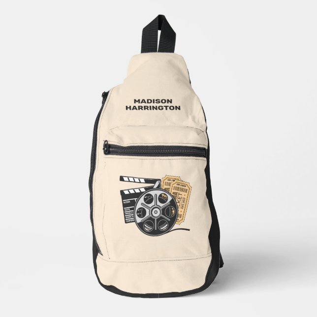 Custom Name & Colour Movie Sling Bag (Front)