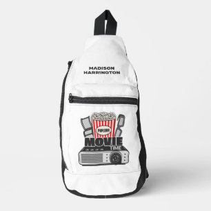 Custom Name & Colour Movie Time Sling Bag